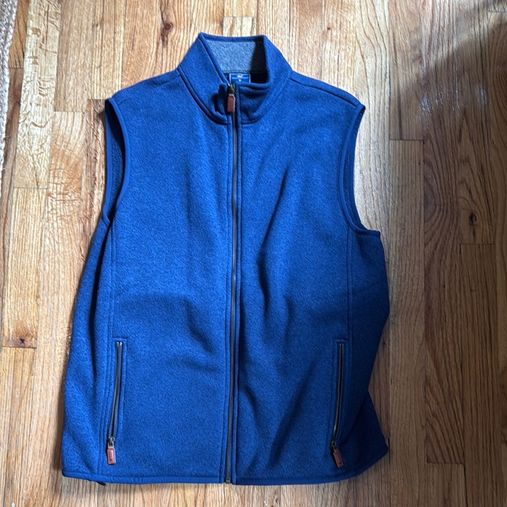 Vineyard Vines Blue Fleece Vest